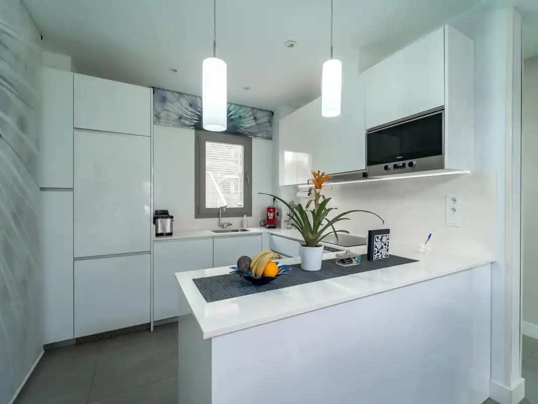 Cocina de Piso en venta en Vélez-Málaga con Aire acondicionado, Calefacción y Jardín privado