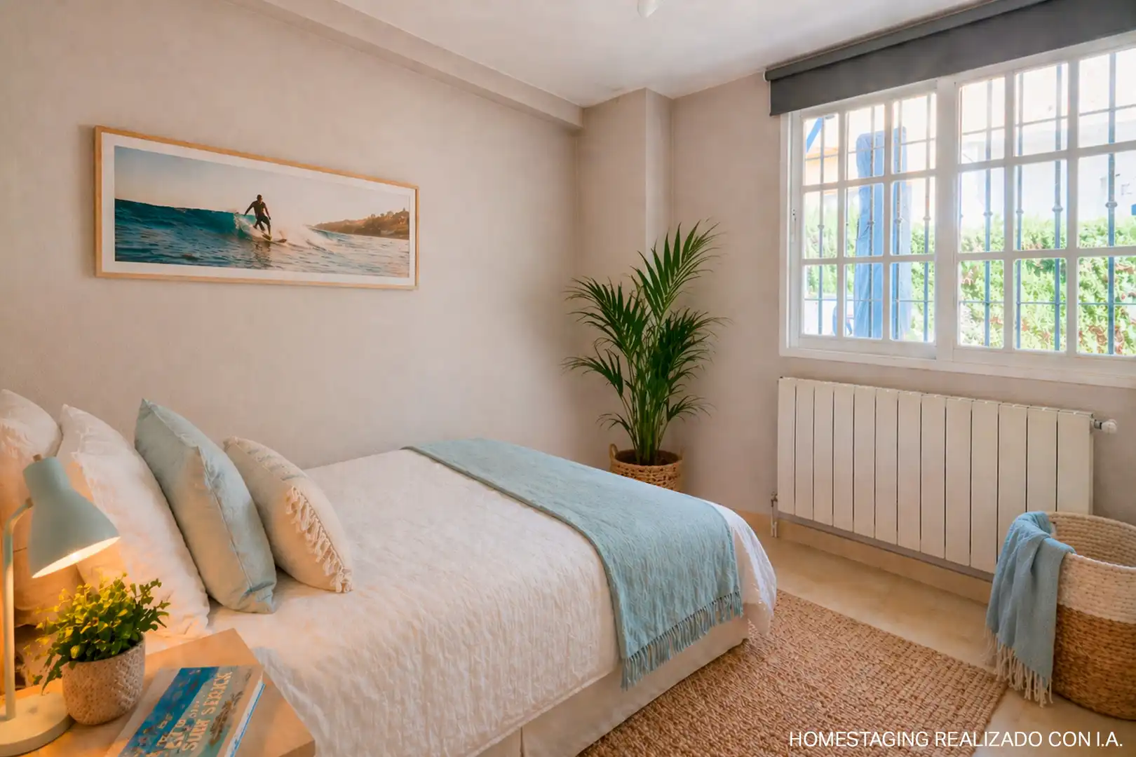 Schlafzimmer von Einfamilien-Reihenhaus zum Verkauf in Marbella mit Klimaanlage, Heizung und Terrasse