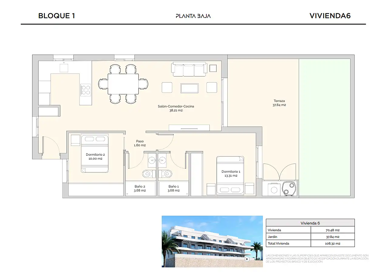 Apartamento con terraza en venta en Balcón de Finestrat - Terra Marina, imagen 16