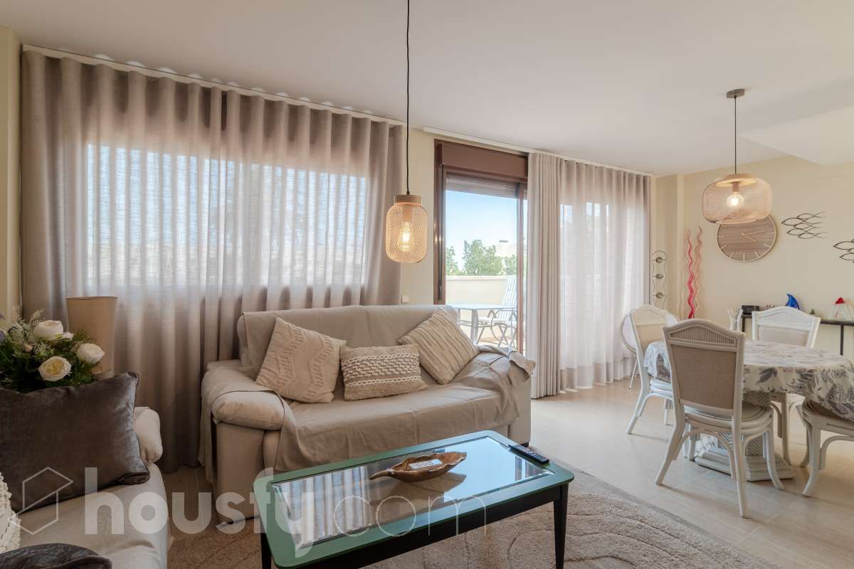 Living room of Duplex for sale in San Jorge / Sant Jordi  with Air Conditioner, Private garden and Terrace