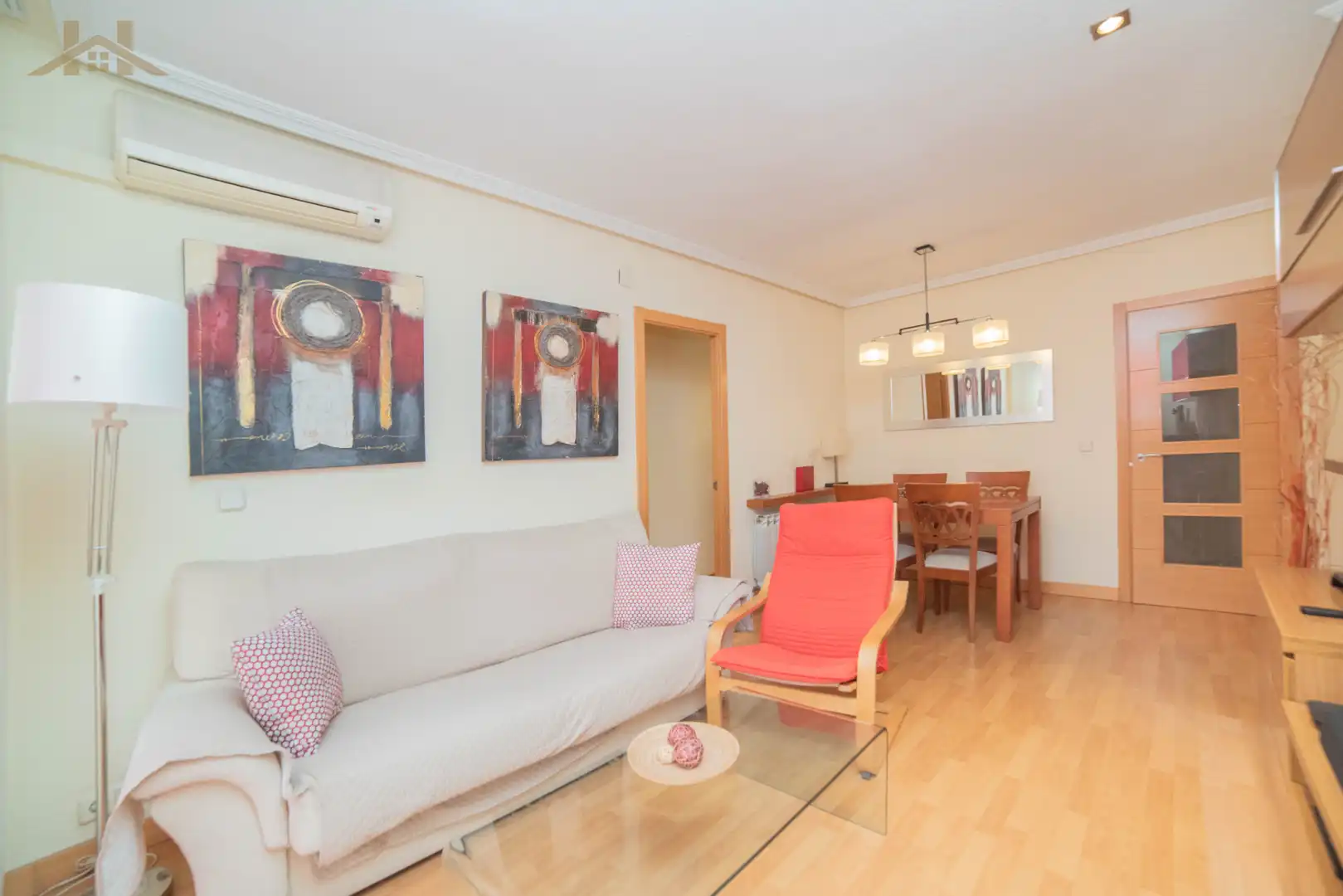 Wohnzimmer von Wohnung zum Verkauf in Fuenlabrada mit Klimaanlage, Heizung und Parkett