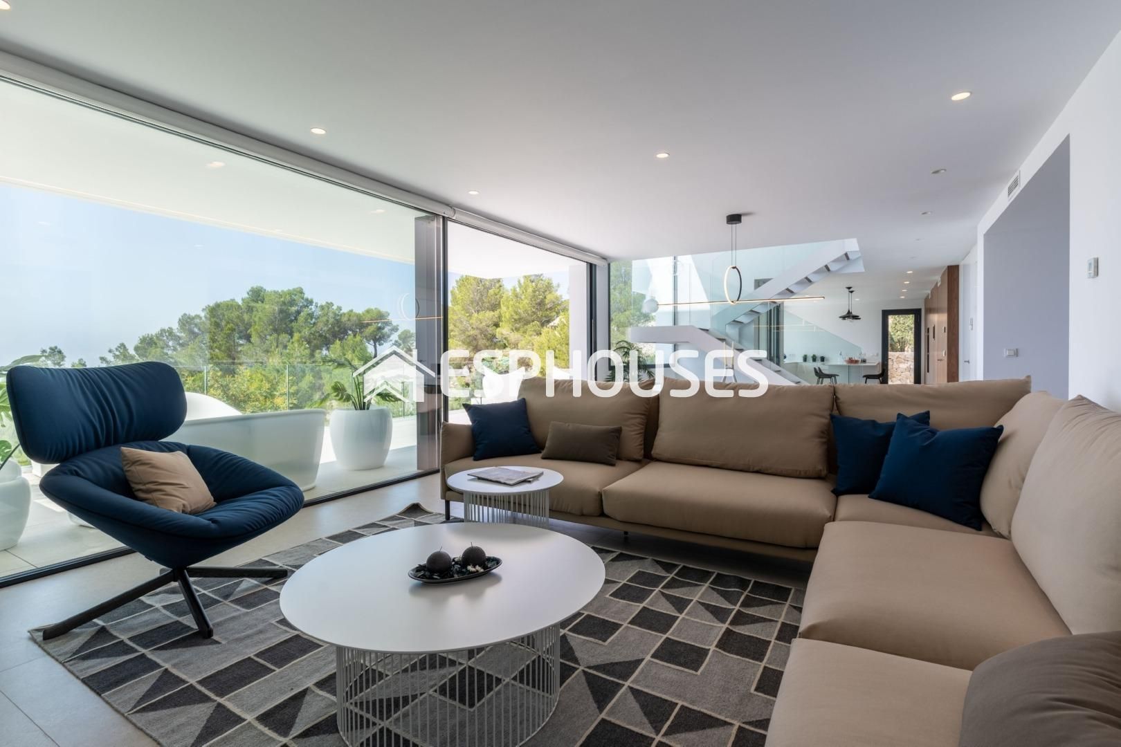 Living room of House or chalet for sale in Altea  with Air Conditioner, Terrace and Swimming Pool