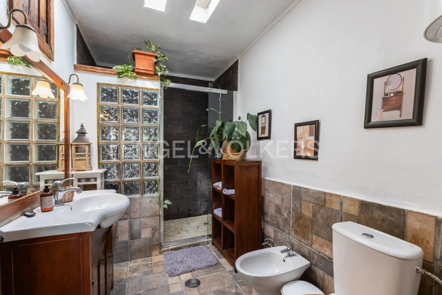 Baño de Casa o chalet en venta en Pedralba con Aire acondicionado, Calefacción y Jardín privado