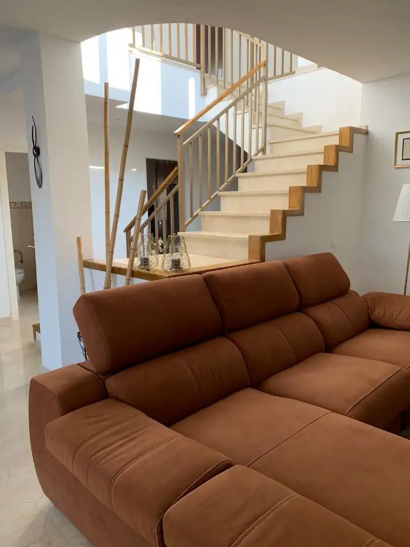 Sala d'estar de Casa o xalet de lloguer en Mijas amb Aire condicionat, Calefacció i Jardí privat