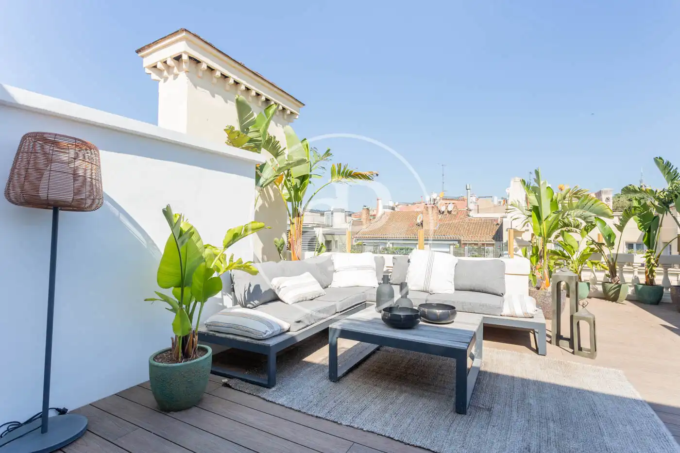 Terraza de Piso de alquiler en Barcelona con Aire acondicionado, Calefacción y Terraza