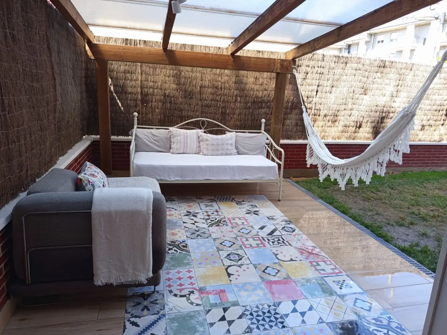 Terrace of Apartments for rent in Villamediana de Iregua  with Air Conditioner, Heating and Private garden