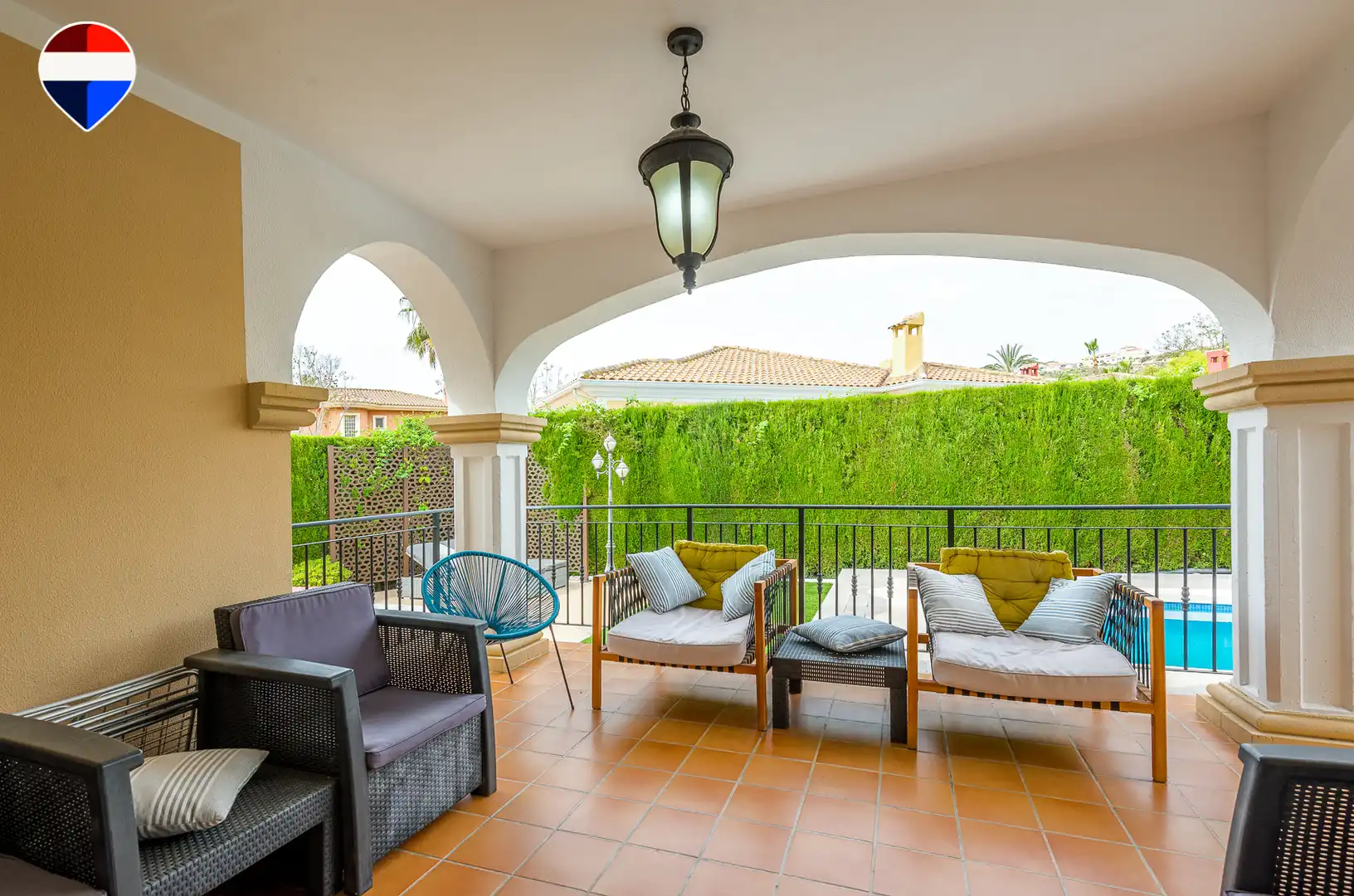 Terraza de Casa o chalet en venta en Mutxamel con Aire acondicionado, Terraza y Piscina