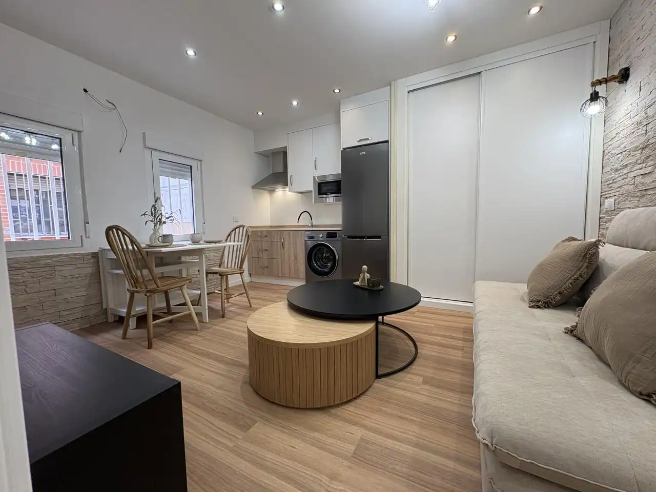 Wohnzimmer von Wohnung zum Verkauf in Madrid mit Klimaanlage, Heizung und Möbliert