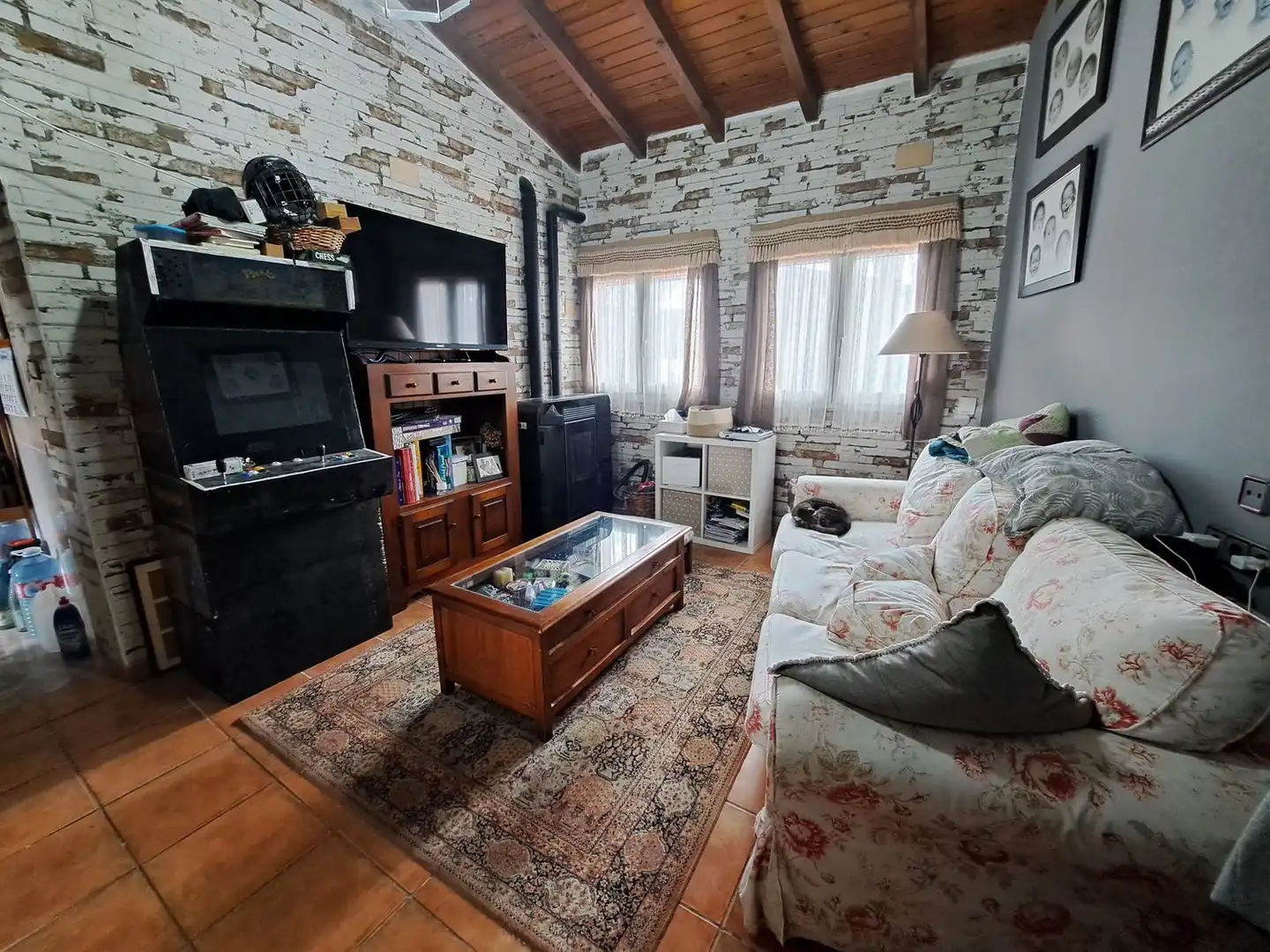 Wohnzimmer von Haus oder Chalet zum Verkauf in Langreo mit Heizung, Terrasse und Abstellraum