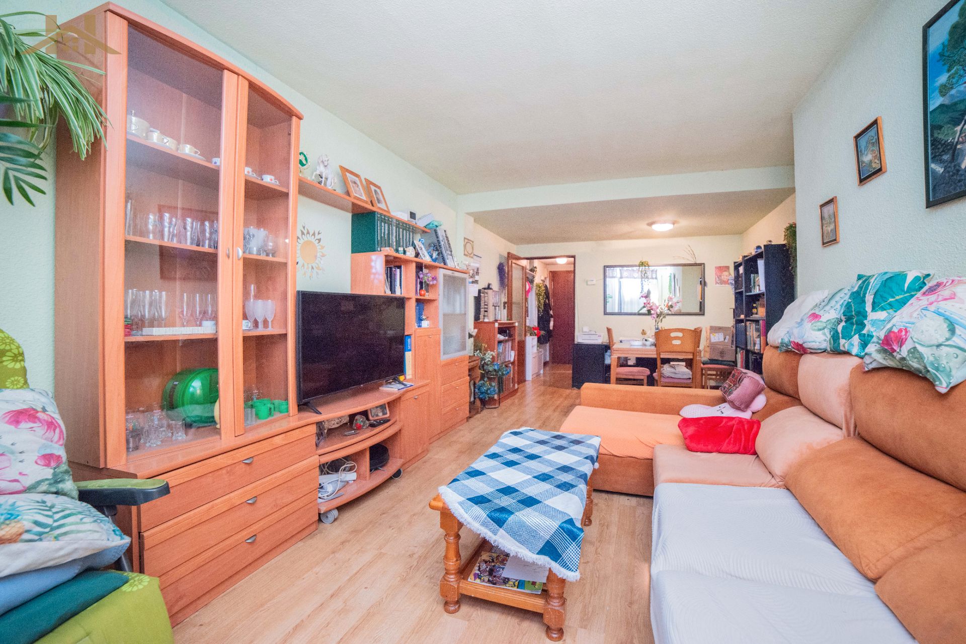 Sala d'estar de Pis en venda en Collado Villalba amb Calefacció, Terrassa i Piscina comunitària