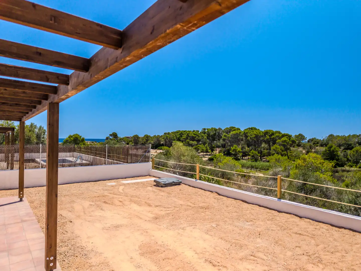 Terrasse von Haus oder Chalet zum Verkauf in L'Ametlla de Mar  mit Klimaanlage, Heizung und Privatgarten