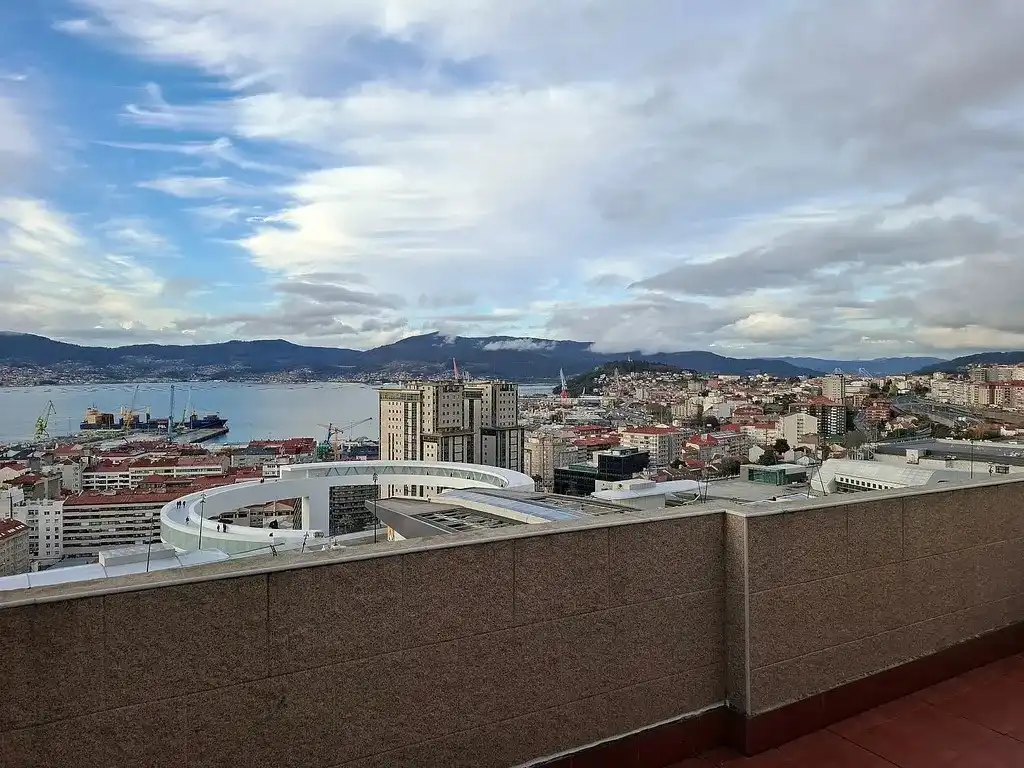 Exterior view of Flat for sale in Vigo   with Heating, Parquet flooring and Terrace