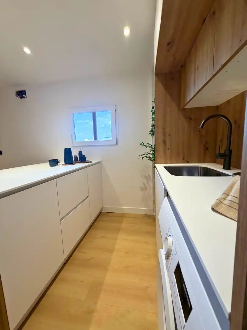 Cocina de Piso en venta en Oviedo  con Calefacción, Parquet y Terraza