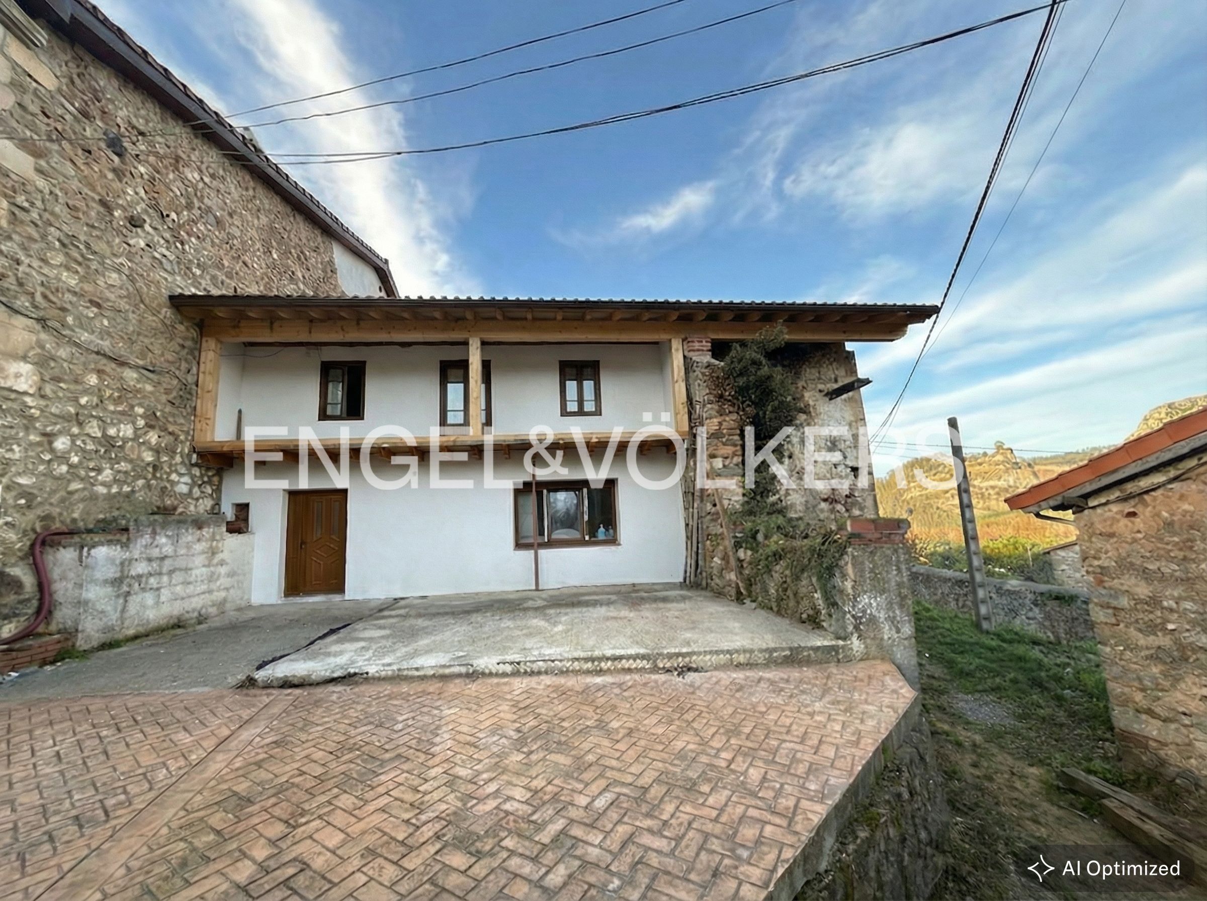 Vista exterior de Casa o xalet en venda en Puente Viesgo amb Calefacció, Jardí privat i Balcó
