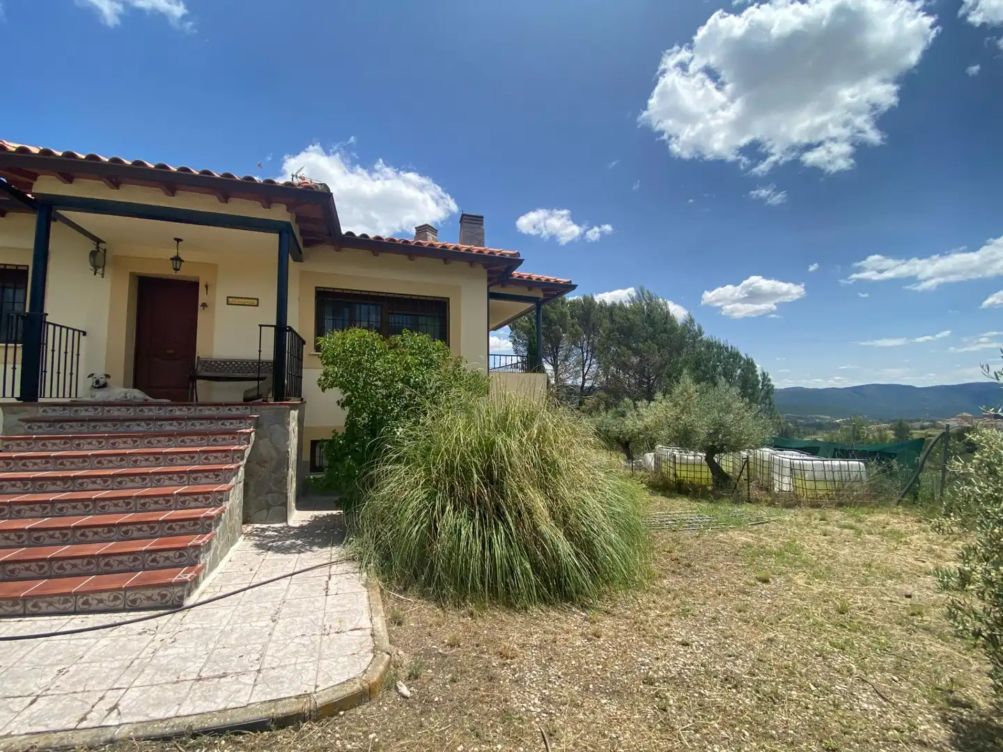 Vista exterior de Casa o chalet en venta en Auñón con Jardín privado, Terraza y Piscina