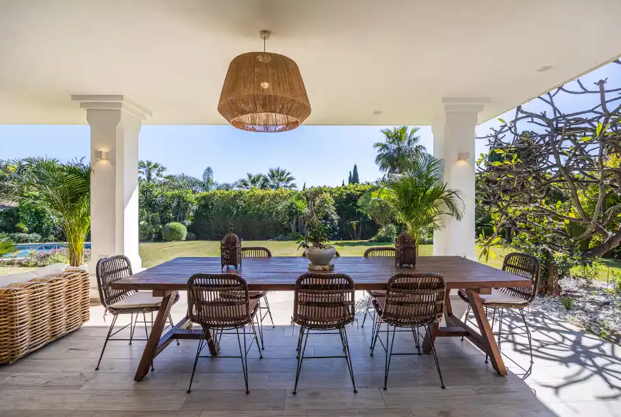Terrassa de Casa o xalet de lloguer en Marbella amb Aire condicionat, Jardí privat i Terrassa