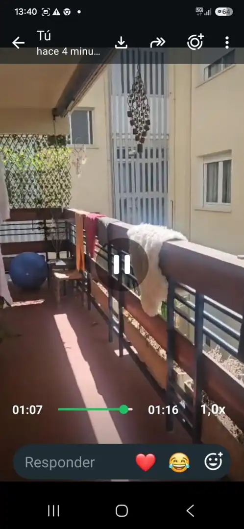 Terrassa de Apartament per a compartir en Collado Villalba amb Moblat, Microones i Balcó