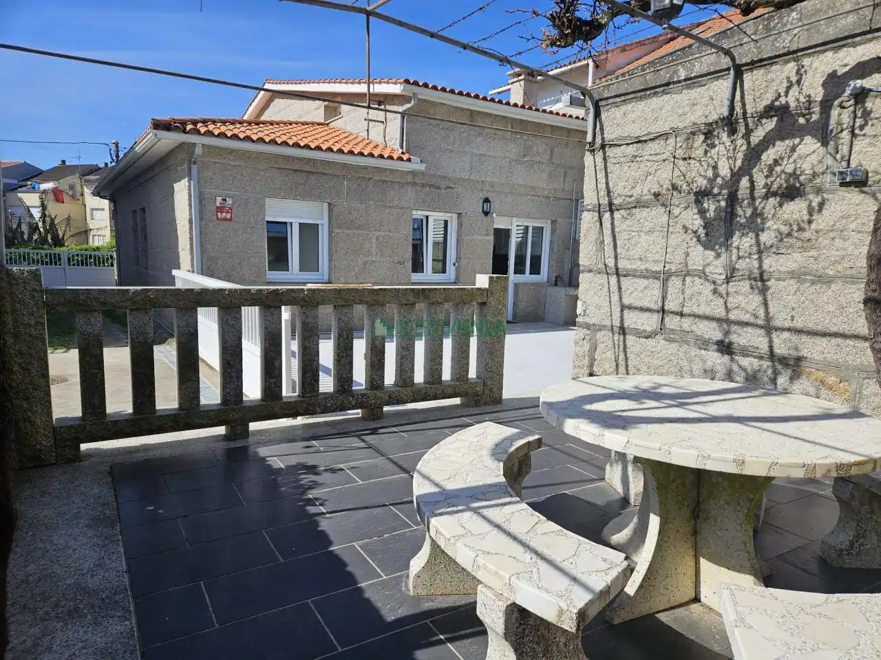 Vista exterior de Casa o chalet en venta en Sanxenxo con Calefacción y Jardín privado