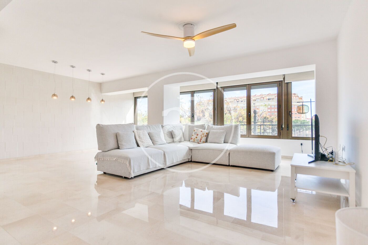 Living room of Flat for sale in  Valencia Capital  with Air Conditioner, Heating and Terrace