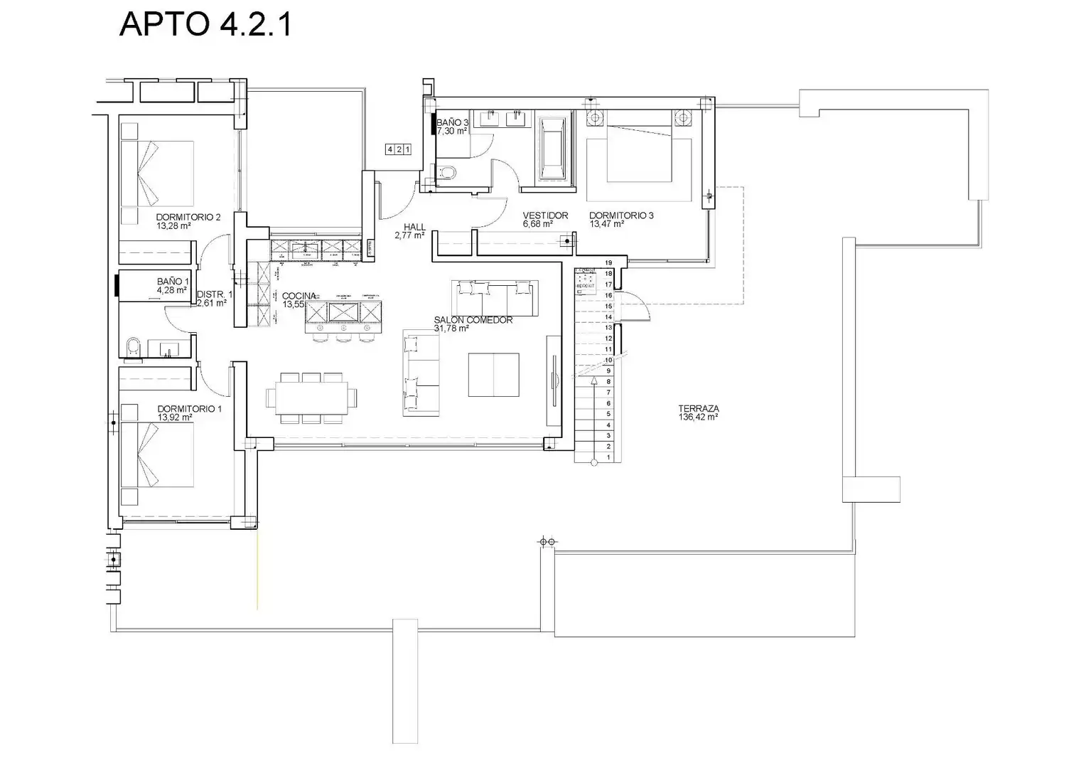 Appartement compact avec piscine à vendre à La Mairena, imagen 32