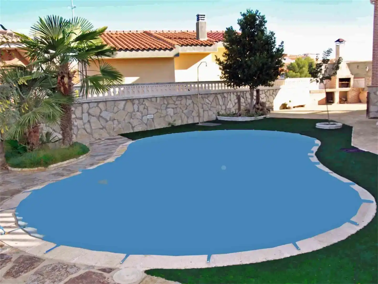 Piscina de Casa o chalet en venta en Belmonte de Tajo con Aire acondicionado, Parquet y Piscina