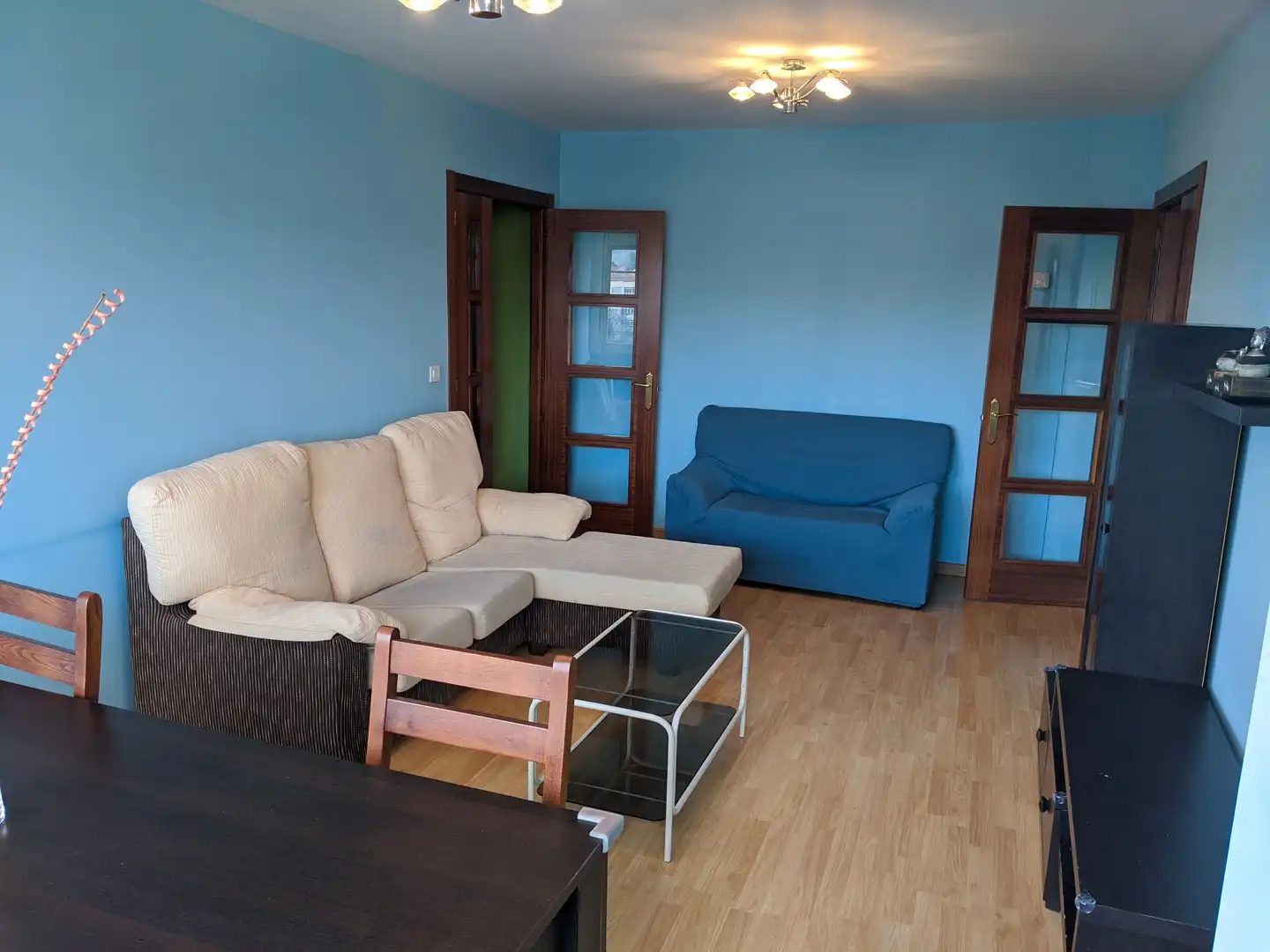 Sala d'estar de Pis de lloguer en Narón amb Calefacció, Parquet i Traster