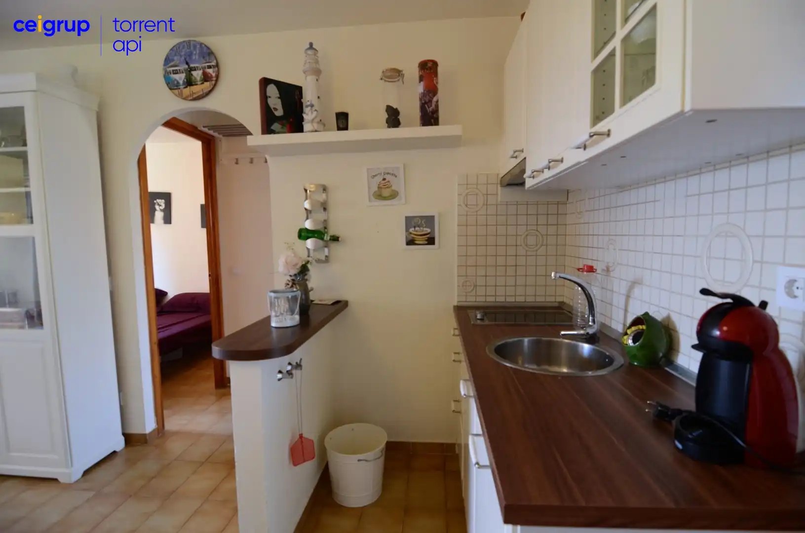 Kitchen of Flat for sale in L'Estartit  with Terrace, Swimming Pool and Furnished
