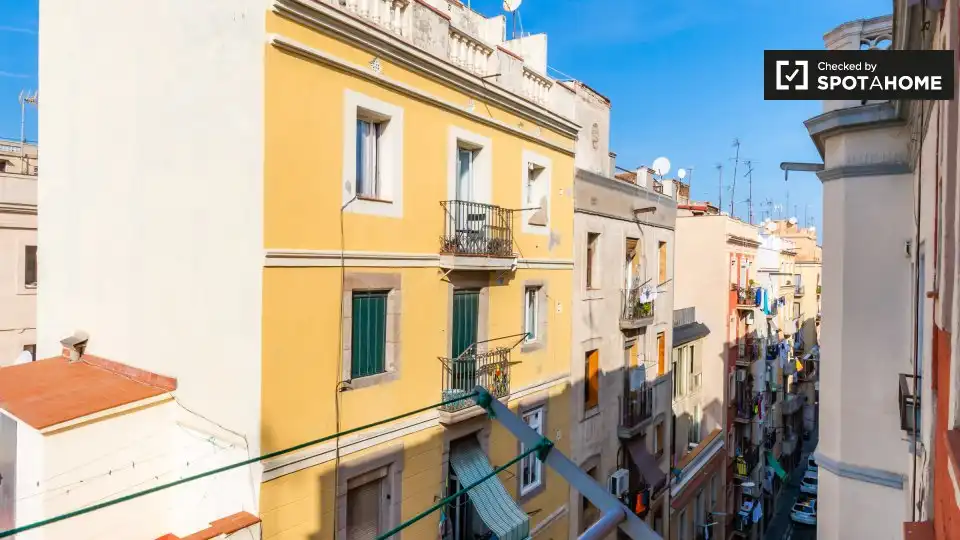 Balcony of Flat for rent in Barcelona  with Air Conditioner, Heating and Furnished