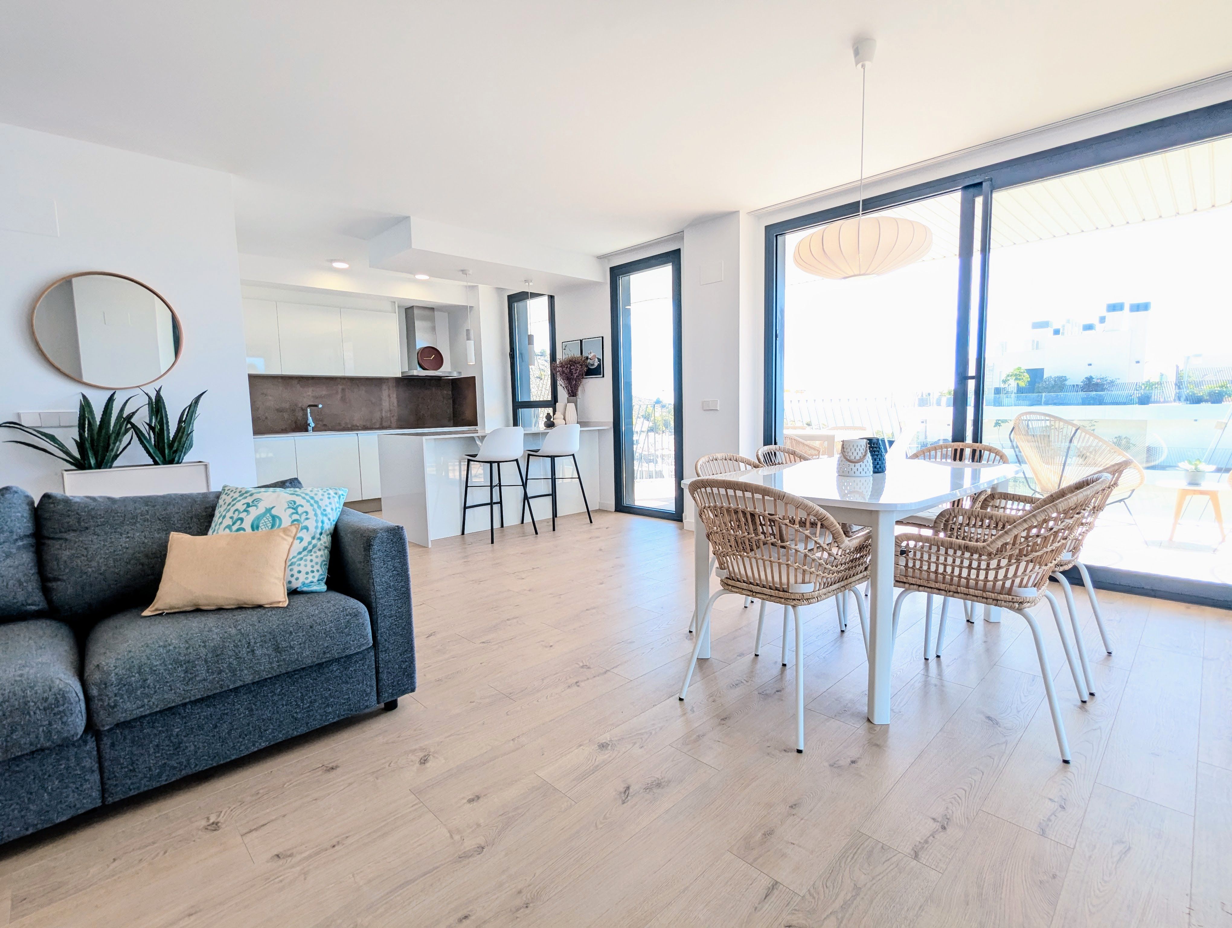Living room of Duplex for sale in Villajoyosa / La Vila Joiosa  with Air Conditioner, Heating and Parquet flooring
