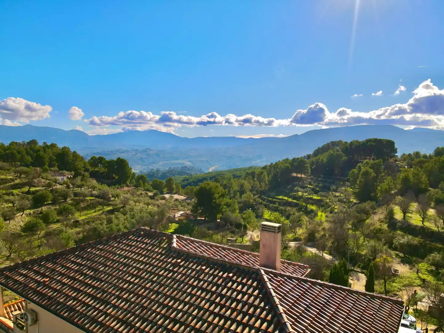Vista exterior de Finca rústica en venda en Cocentaina amb Calefacció, Jardí privat i Parquet