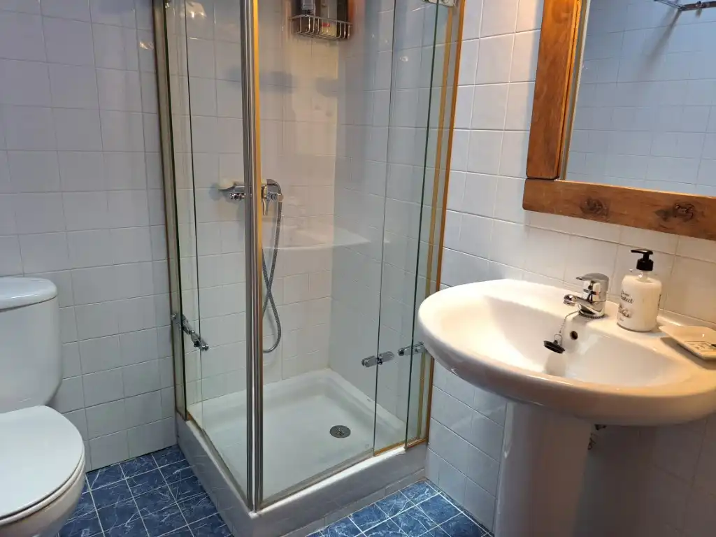 Badezimmer von Haus oder Chalet zur Miete in Osséja mit Heizung, Privatgarten und Möbliert