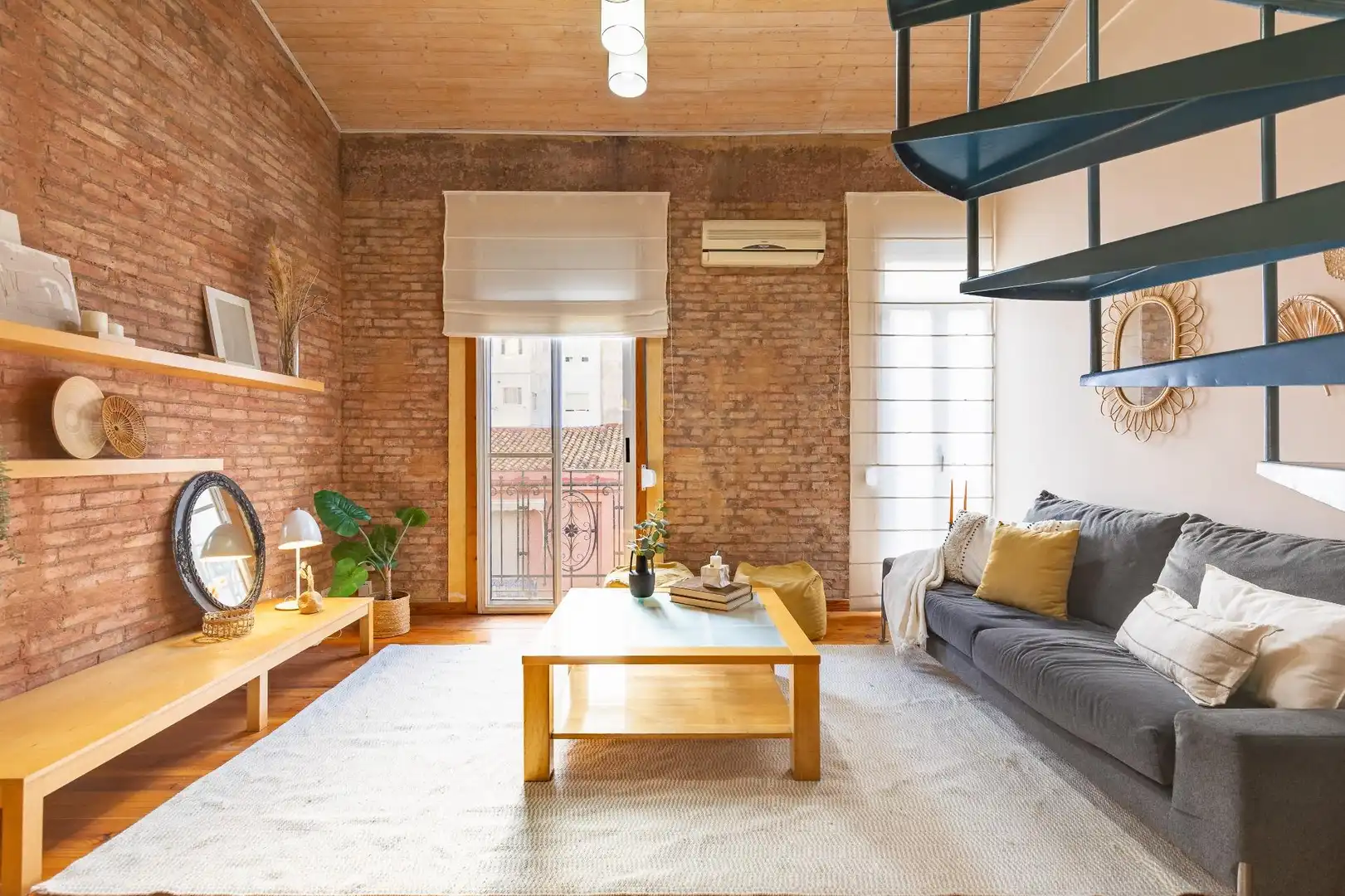 Wohnzimmer von Maisonette zum Verkauf in Valencia mit Klimaanlage und Balkon
