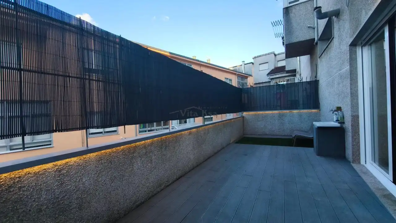 Terrace of Flat for rent in Ourense Capital   with Heating, Terrace and Furnished