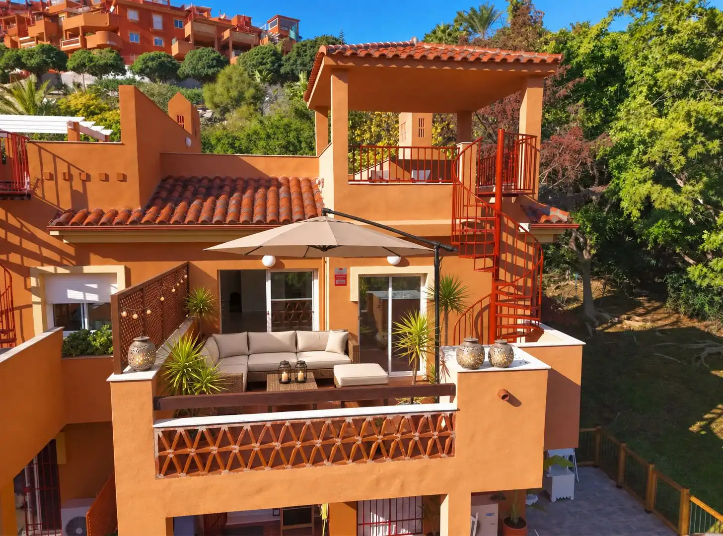 Terrassa de Apartament de lloguer en Elviria - Cabopino