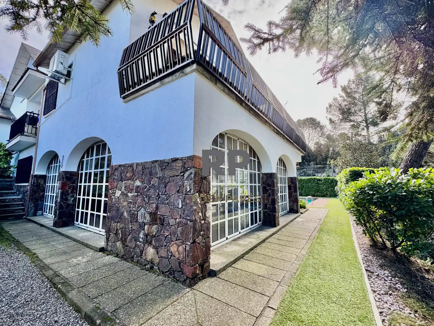 Vista exterior de Casa o xalet en venda en Aiguafreda amb Jardí privat, Terrassa i Traster