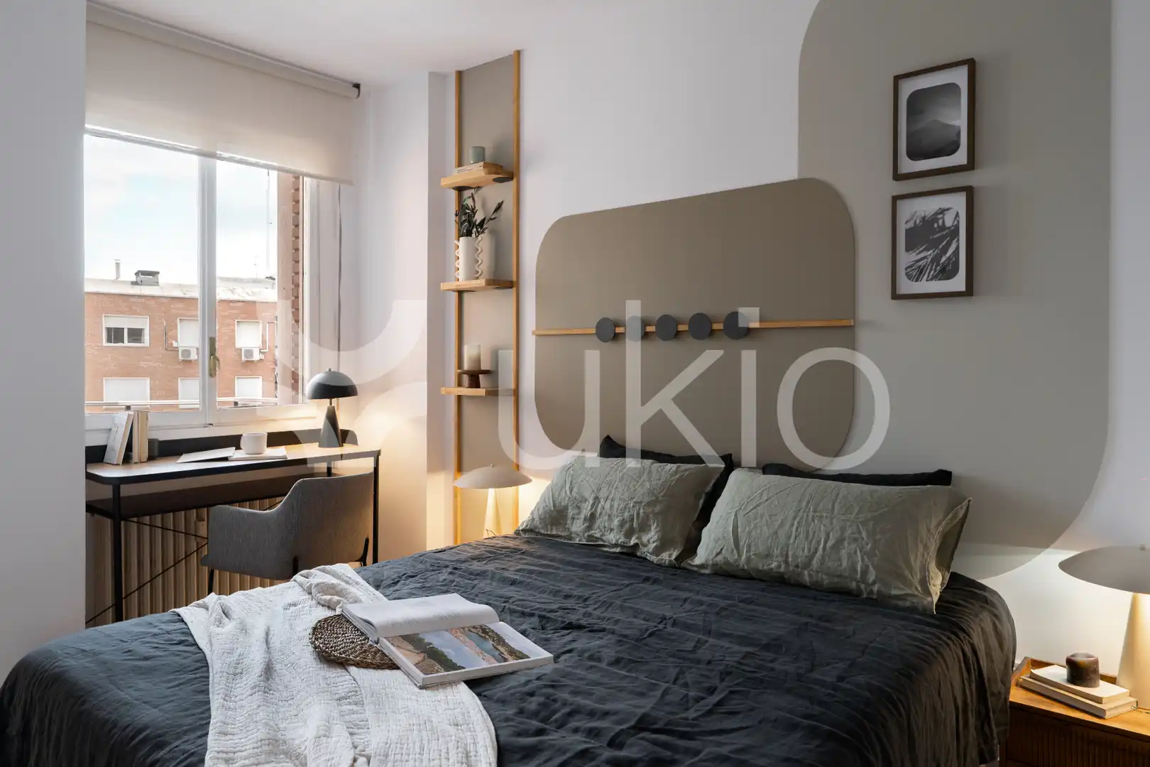 Habitación de Apartamento de alquiler en Madrid con Aire acondicionado, Calefacción y Amueblado