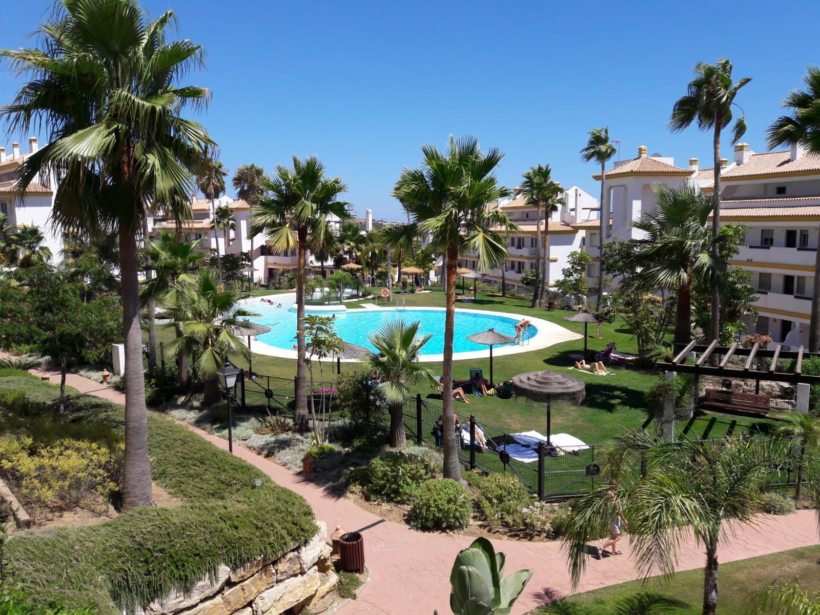 Garden of Flat for sale in Mijas  with Air Conditioner, Heating and Terrace
