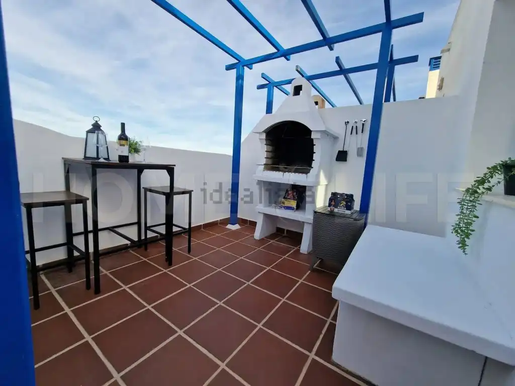 Terrasse von Maisonette zum Verkauf in Benalmádena mit Klimaanlage, Privatgarten und Terrasse