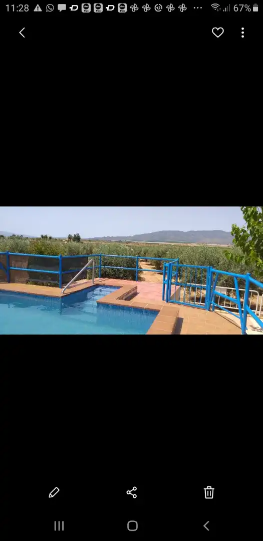Piscina de Casa o xalet en venda en Fuente Álamo de Murcia amb Traster, Moblat i Piscina comunitària