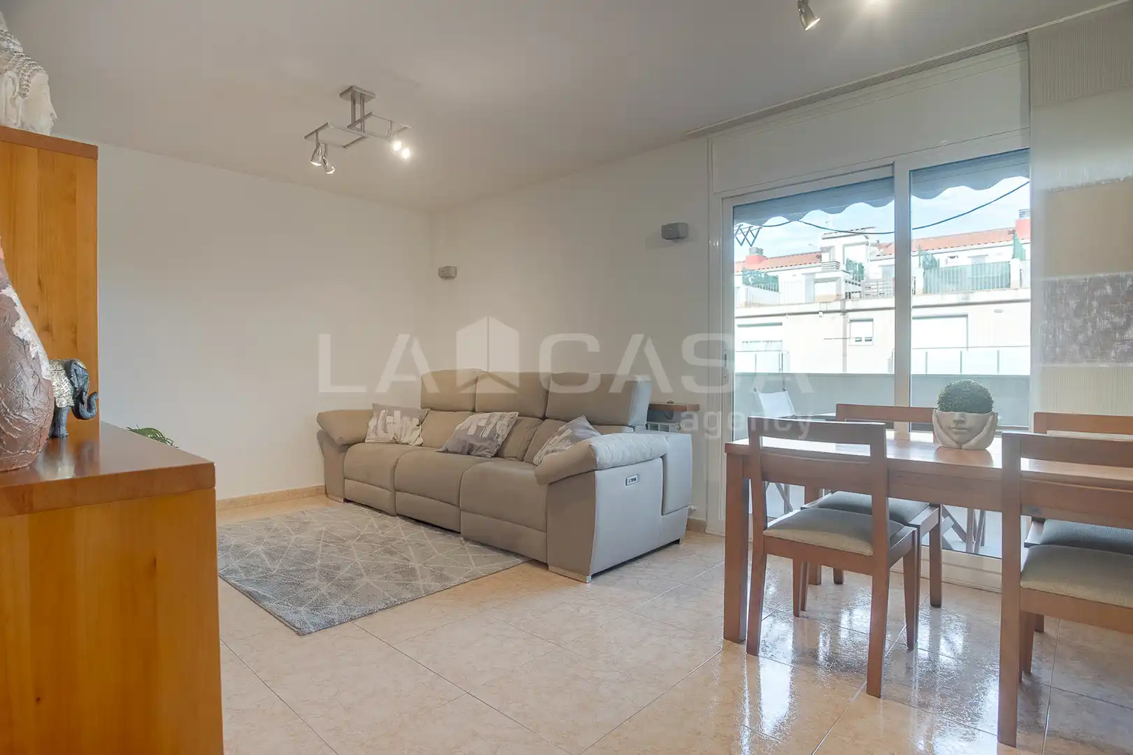 Sala d'estar de Pis en venda en Granollers amb Aire condicionat, Calefacció i Parquet