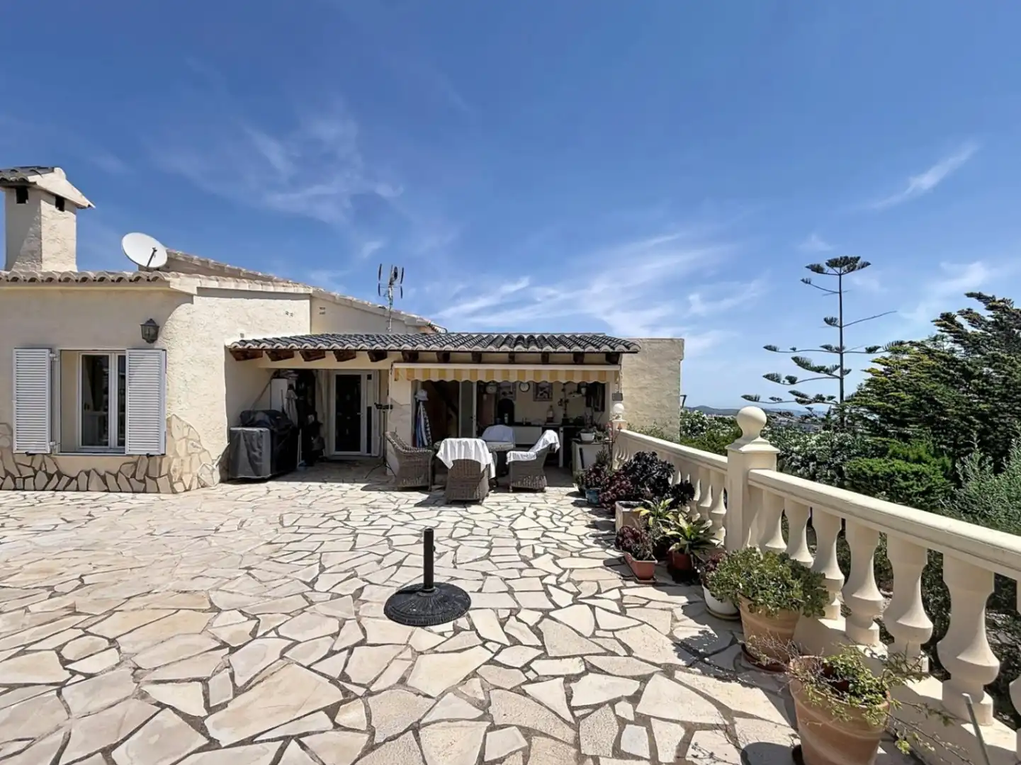 Terraza de Casa o chalet en venta en Benitachell / El Poble Nou de Benitatxell con Aire acondicionado, Calefacción y Jardín privado