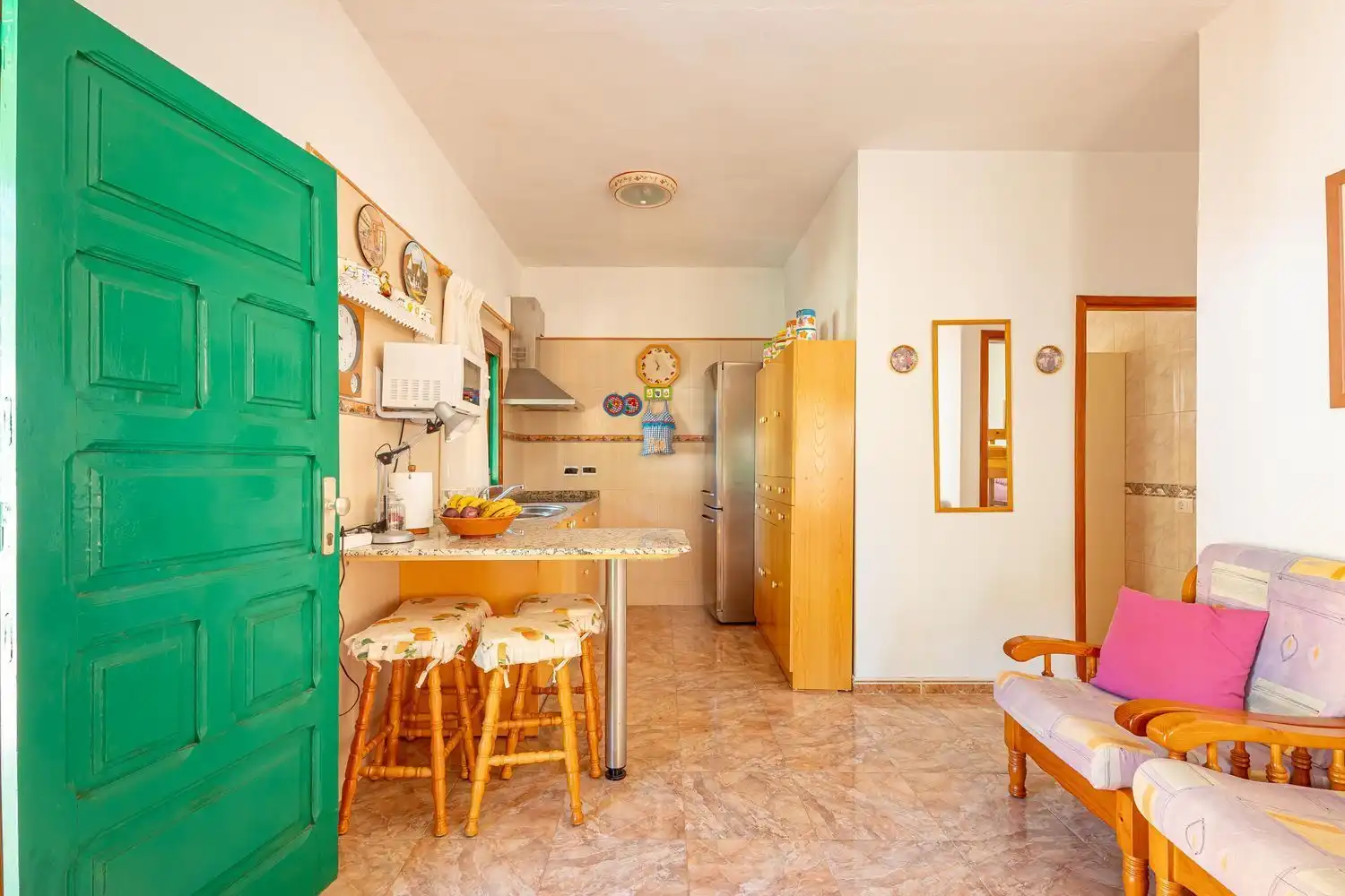 Cuina de Casa o xalet en venda en Vega de San Mateo amb Jardí privat i Terrassa