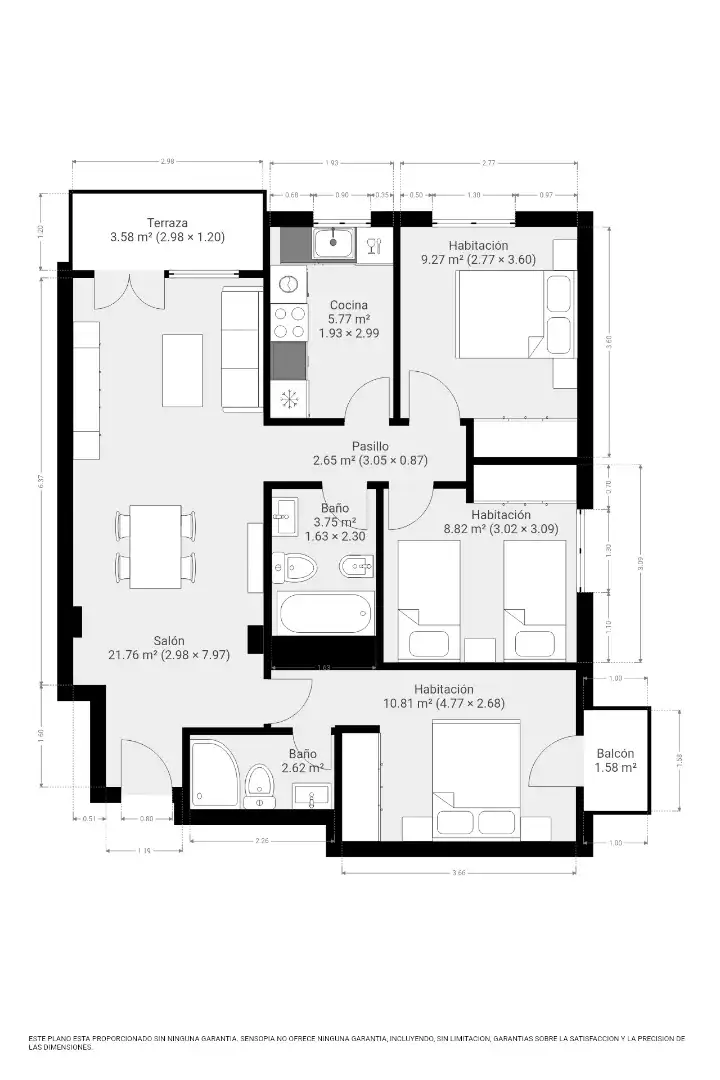 Wohnung zum Verkauf in Benasque mit Heizung, Parkett und Terrasse
