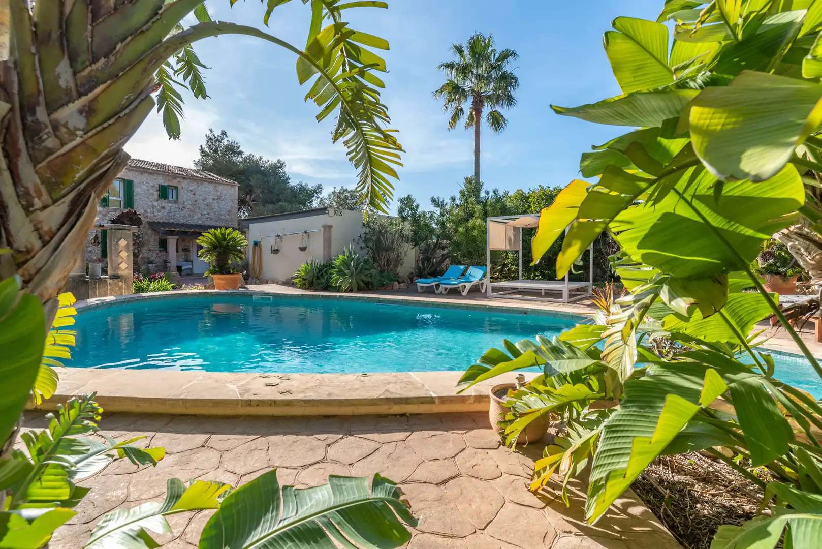 Piscina de Finca rústica de lloguer en Felanitx amb Aire condicionat, Calefacció i Terrassa