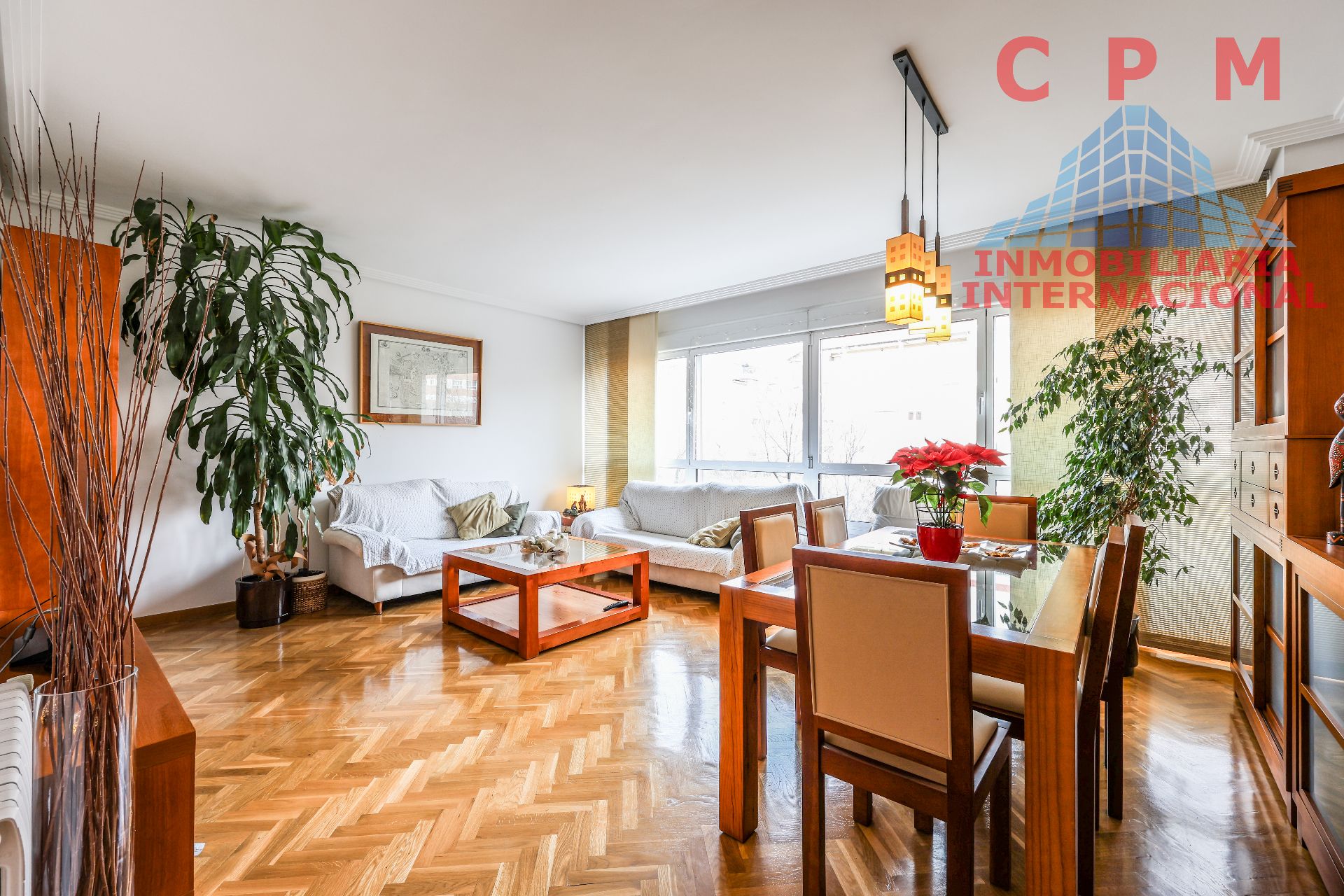 Sala d'estar de Pis de lloguer en  Madrid Capital amb Aire condicionat, Calefacció i Parquet