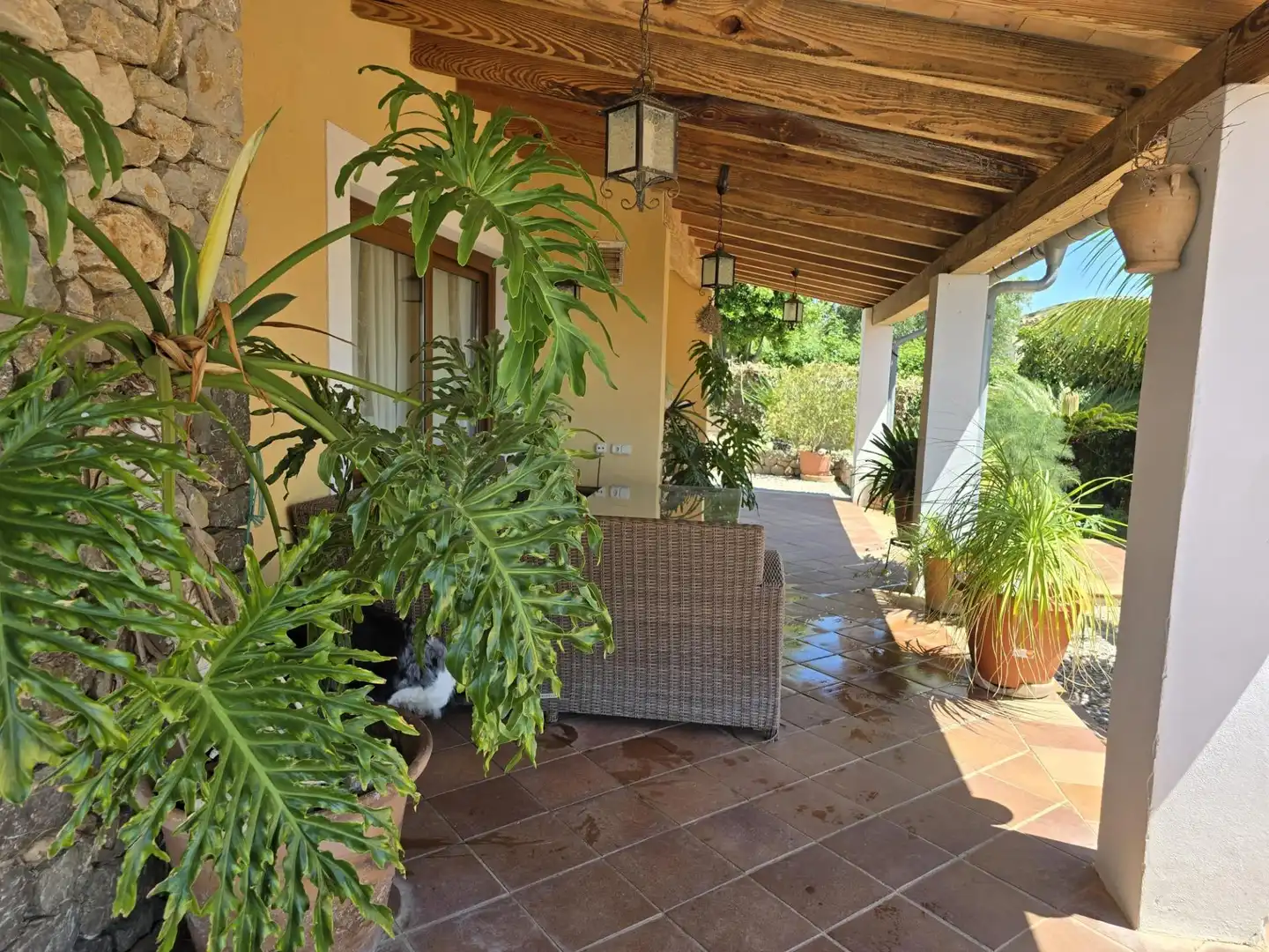 Terrasse von Haus oder Chalet zum Verkauf in Campanet mit Klimaanlage, Heizung und Privatgarten