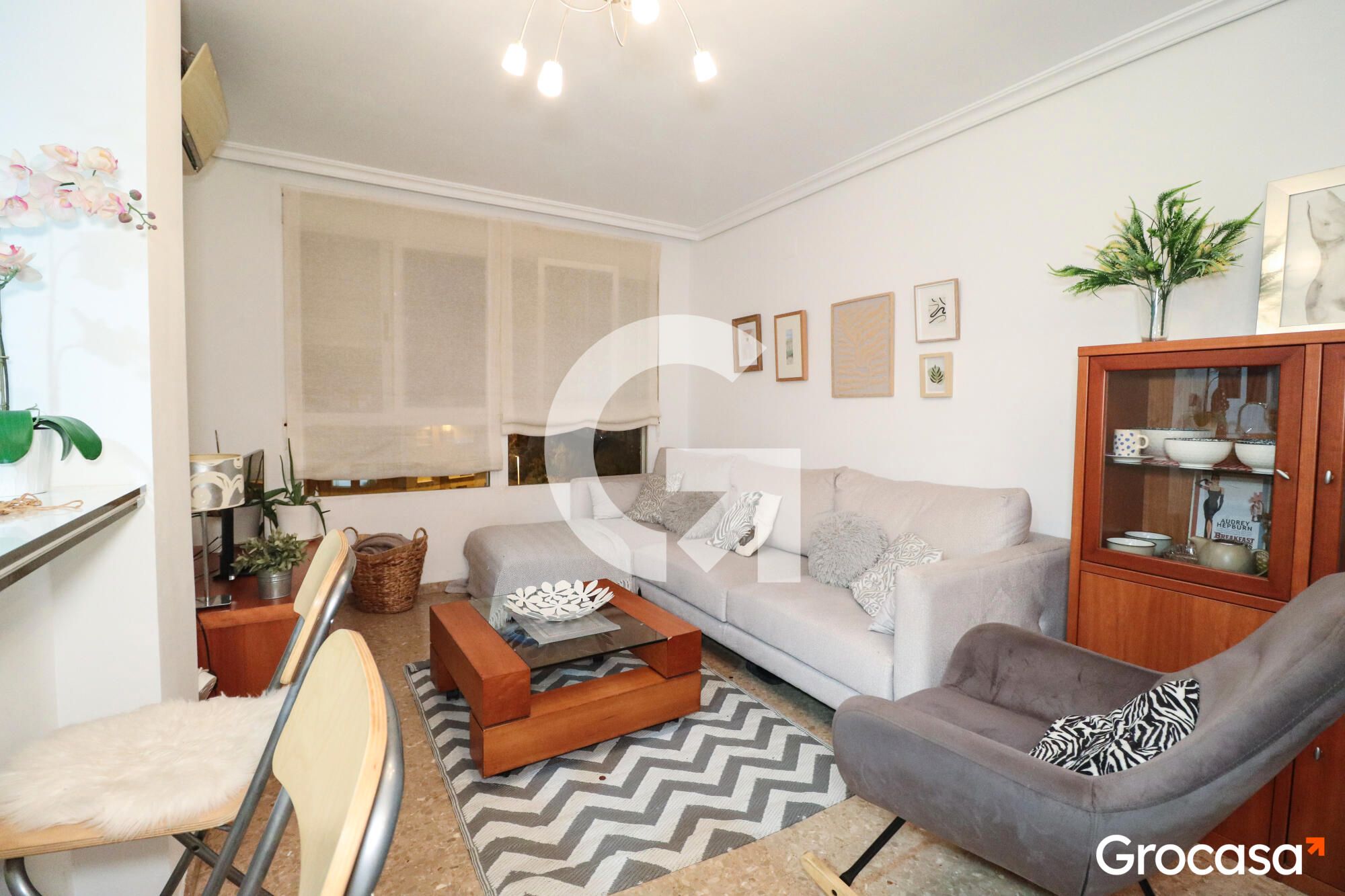 Living room of Flat for sale in Sagunto / Sagunt  with Air Conditioner, Heating and Oven