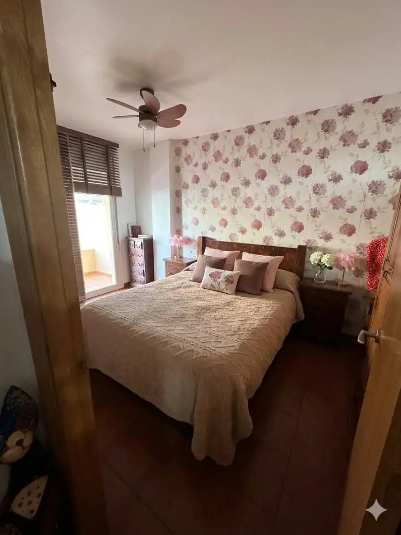 Schlafzimmer von Wohnung zum Verkauf in Roquetas de Mar mit Klimaanlage, Möbliert und Gemeinschaftspool