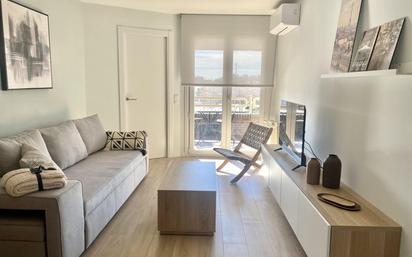 Living room of Flat for sale in  Barcelona Capital  with Air Conditioner, Terrace and Balcony