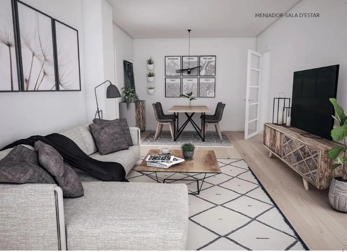 Sala de estar de Planta baja en venta en Vilafranca del Penedès con Aire acondicionado, Calefacción y Parquet
